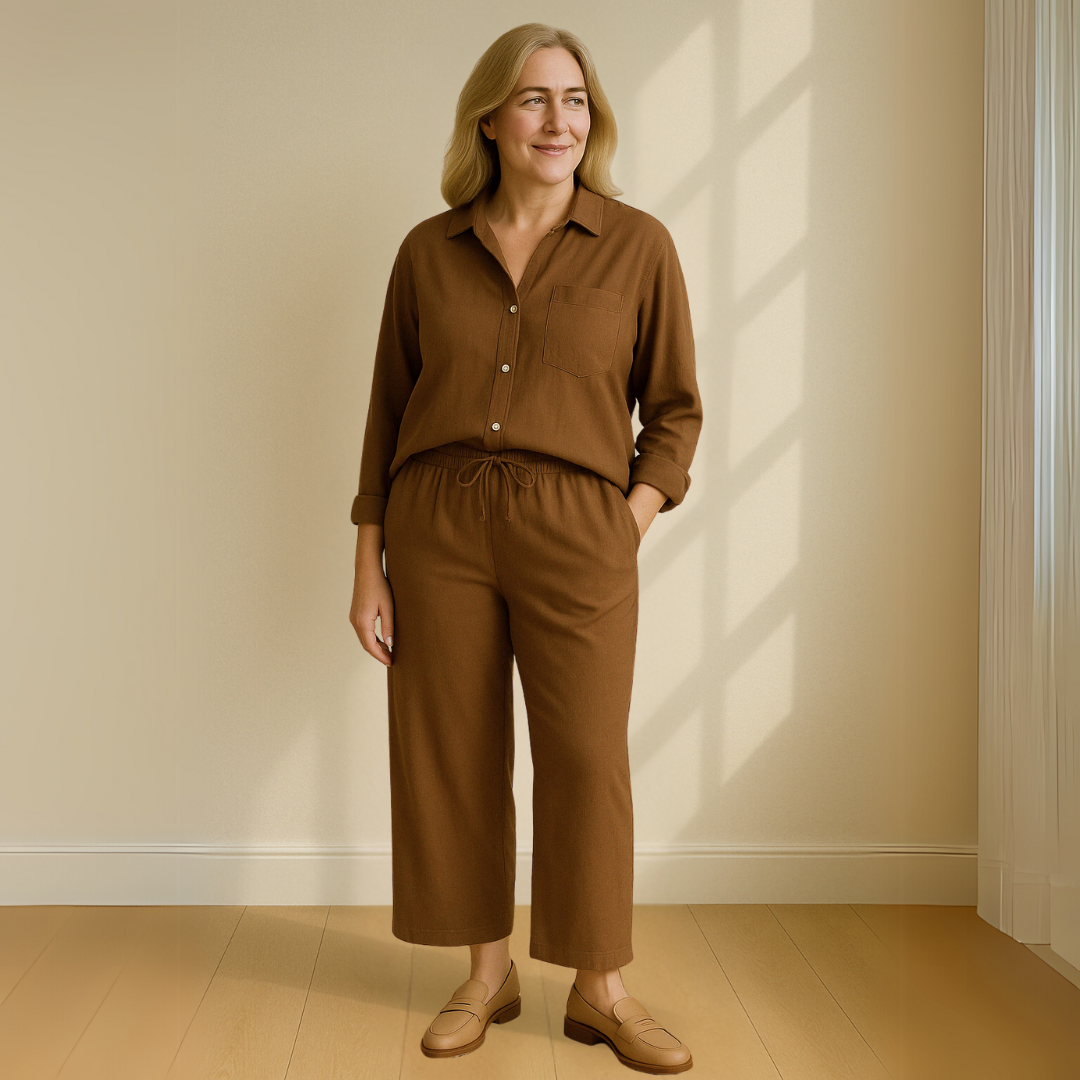 Yvonne™ | 2-delni set - Bluza i široke pantalone