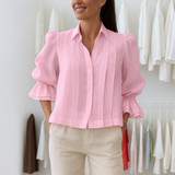 Nora™ | Elegantna Plisebluza