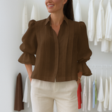 Nora™ | Elegantna Plisebluza