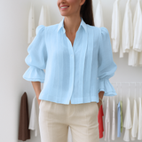 Nora™ | Elegantna Plisebluza