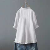 Dinie™ | Elegantna pamučna bluzica sa kratkim rukavima