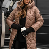 Amber | Elegantna jakna sa kapuljačom od perja