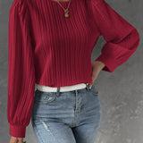 Bianca™ | Elegantna bluzica sa dugim lanternastim rukavima