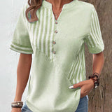 Frederique™ | Elegantna prugasta bluzica