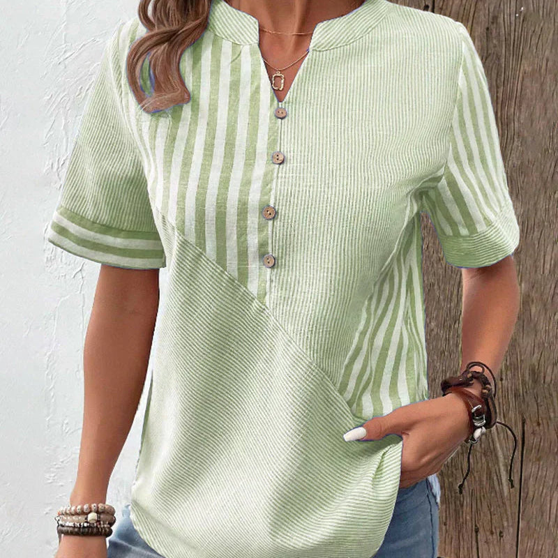Frederique™ | Elegantna prugasta bluzica