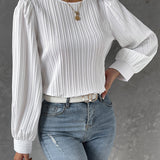 Bianca™ | Elegantna bluzica sa dugim lanternastim rukavima