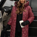 Amber | Elegantna jakna sa kapuljačom od perja