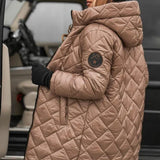 Amber | Elegantna jakna sa kapuljačom od perja