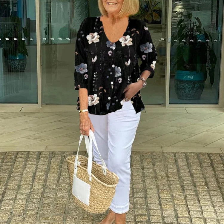 Marloes™ | Elegantna Bluza sa Cvećem