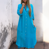 Marie™ | Ležerna, visoko do članaka, košulja haljina u Ibiza stilu