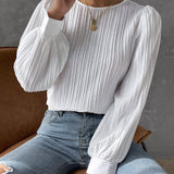 Bianca™ | Elegantna bluzica sa dugim lanternastim rukavima