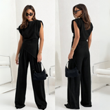 Ruža | Bez rukava, ležeran dvodelni set