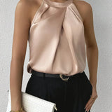 Miranda™ | Elegantna satin bluzica sa otvorenim ramenima