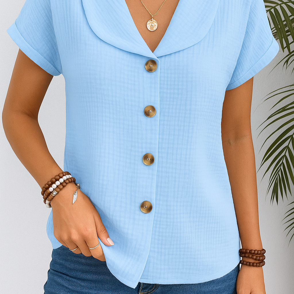 Marijke™ | Bluza sa kragnom i dugmadima