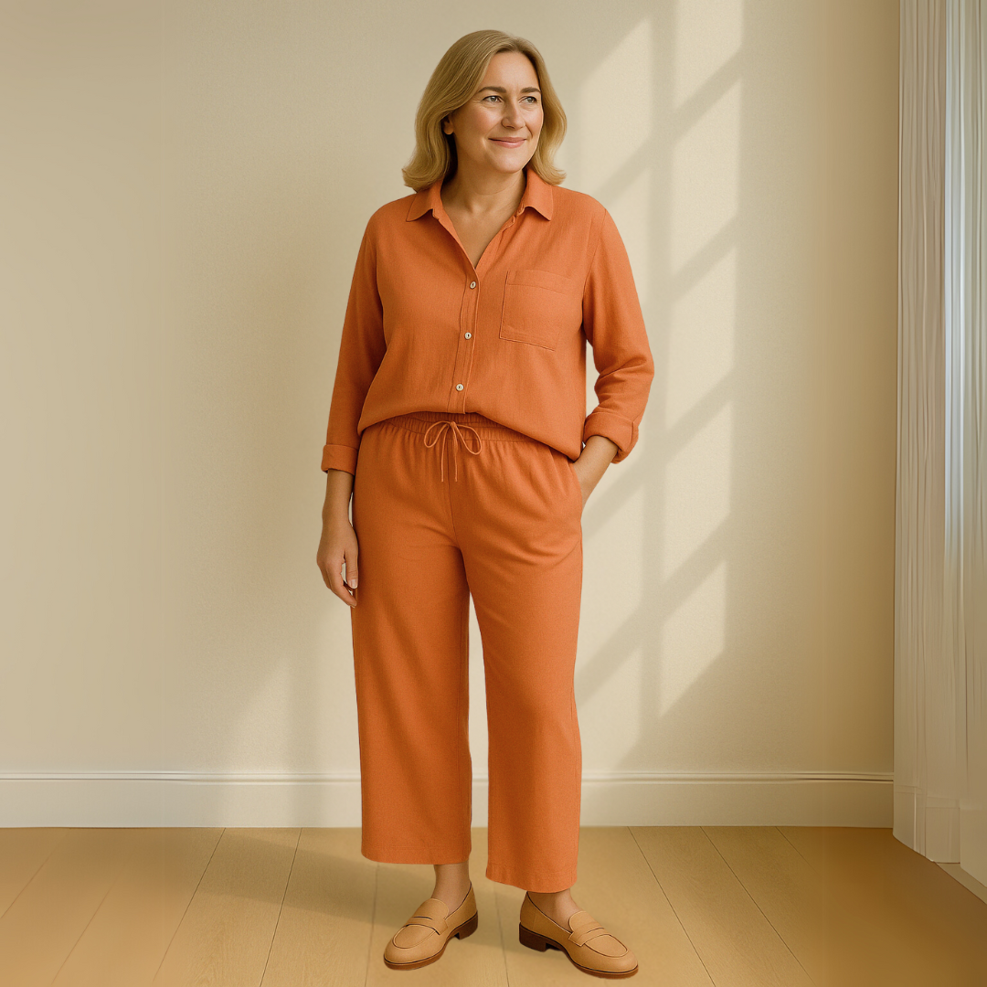 Yvonne™ | 2-delni set - Bluza i široke pantalone