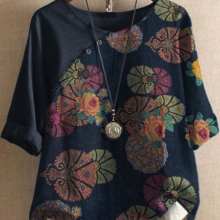 Katarina™ | Labava bluzica sa cvetnim uzorkom