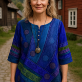 Greta™ | Udobna i šarena bluzica sa polu-dužim rukavima