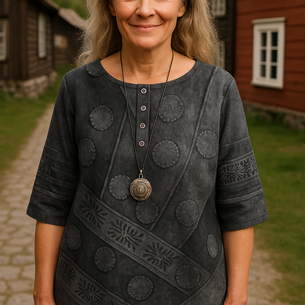 Greta™ | Udobna i šarena bluzica sa polu-dužim rukavima