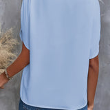 Mieke™ | Jednostavna bluzica sa V-izrezom