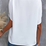 Mieke™ | Jednostavna bluzica sa V-izrezom