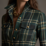 Unity | Karirana maxi haljina dugih rukava