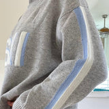 Pulover sa rolovanim kragnom od kašmira u retro ski stilu