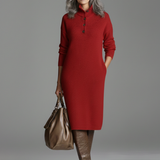 Britt | Šik rebrasta midi haljina