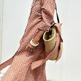 Anneloes™ | Elegantna karirana haljina