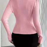 Amara | Rebrasta majica sa čipkom