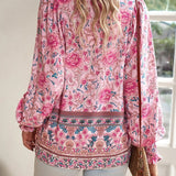 Arya - Elegantna Bluza sa Cvećem