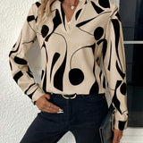 Margriet™ | Elegantna bluzа sa stajaćim kragnom