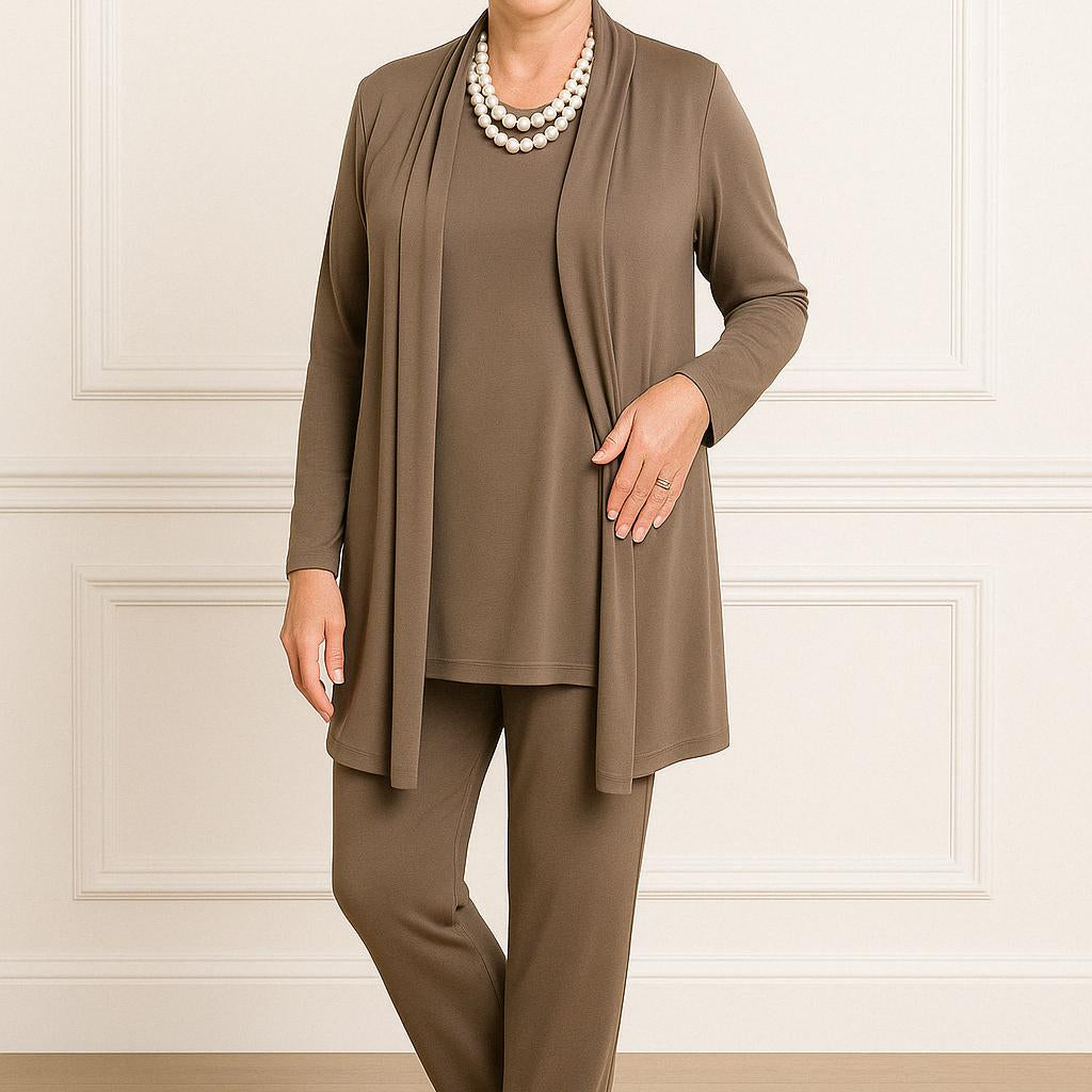 Rosy | Set: kardigan, top i pantalone