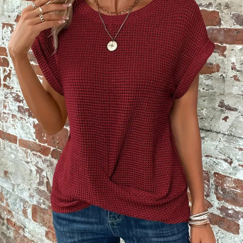 Ellis™ | Elegantna bluzica sa okruglim izrezom