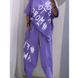 Ležerna majica i pantalone kao komplet za dame