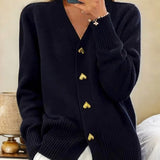 Eline™ | Elegantna džemper jakna sa dugmadi u obliku srca